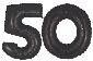 50th Birthday Black Mylar Balloons