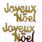 Joyeux Noel Gold Metallic Word Confetti