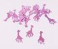 Pink Giraffe Confetti