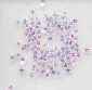 Star Confetti, Iridescent 1/8" by the packet or pound