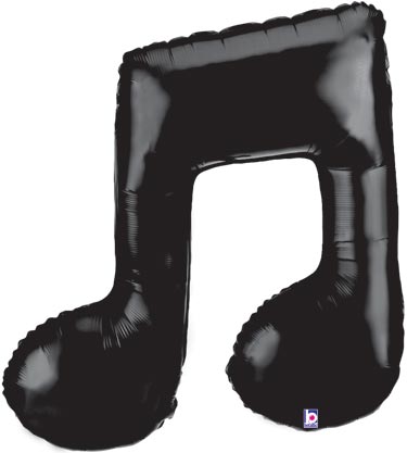Black And White Music Notes. Black Music Note Balloon