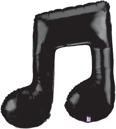 Black Music Note Balloon Black Music Note Balloon Music Note Balloon