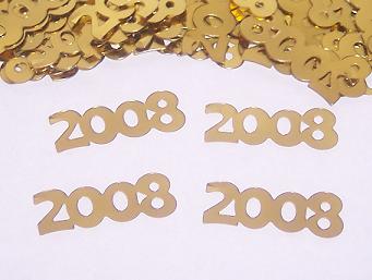 Gold 2008 Confetti