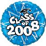 Blue Class of 2008 Mylar Balloon