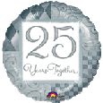 "25" 25 Years Together Mylar