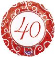 40th Anniversary Mylar Balloon
