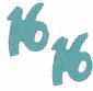 Turquoise Sweet 16 Confetti