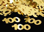 "100" Confetti, 100th Birthday Confetti