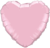 Pearl Pink Heart Shaped Balloon