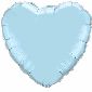 Pearl Light Blue Heart Balloon