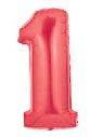 Red Number 1 Balloon