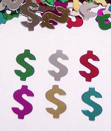 Dollar Sign Confetti