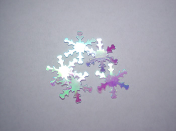 Iridescent Snowflake Confetti