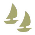 Metallic Gold Sailboat Confetti