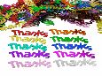Thanks Confetti, Rainbow Metallic. Confetti by the pound or packet