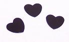 Heart Confetti, Black Available by the Pound or Packet
