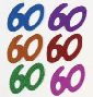 60th Birthday Confetti Metallic