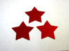 Star Confetti, Red 3/4" by the pound or packet