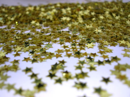 Gold Star Confetti, 3/16