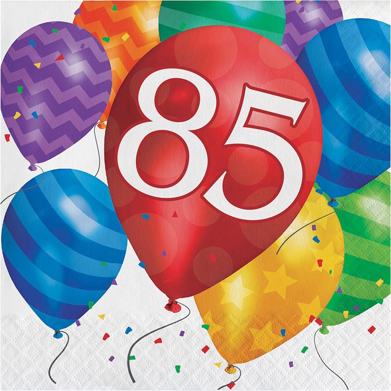 85th Birthday Napkins New Design 85th Birthday Decor