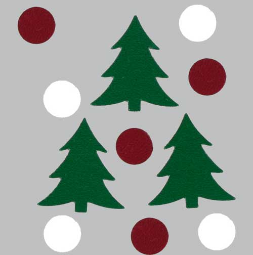 Christmas Tree Fun Confetti Metallic Green Christmas Tree Confetti