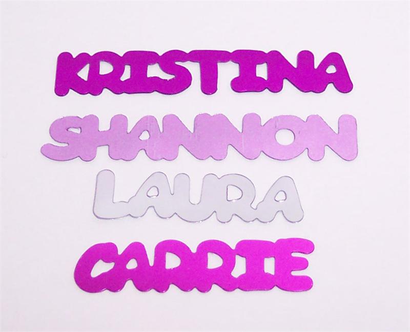 Name Confetti, Girl Names Confetti