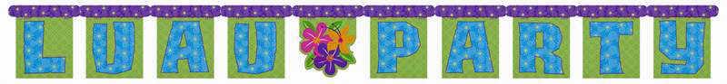 Luau Party Banner Luau Party Banner