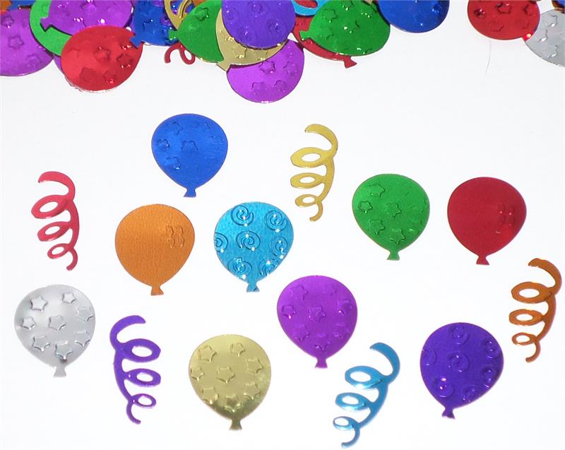 Balloon Shaped Confetti, Multi Colored Balloon Confetti by the Pound
