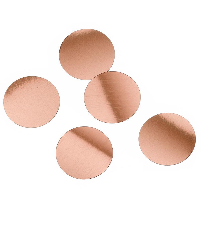 Rose Gold Round Confetti (1/4"), Bulk Rose Gold Confetti