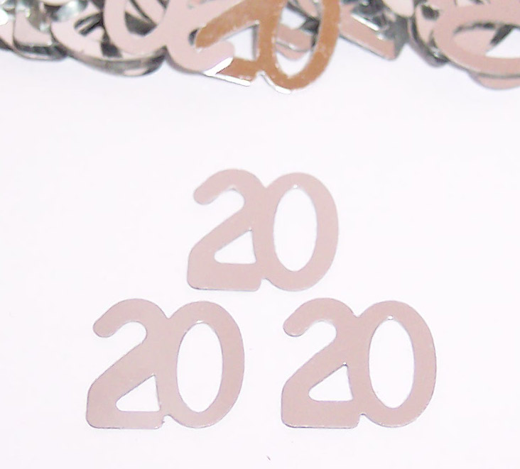 Number 20 Confetti Buy Bulk Metallic Party Confetti