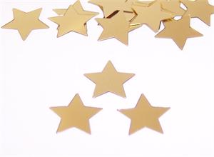 Gold Star Confetti, 3/8"