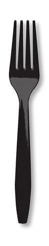 Black Plastic Forks