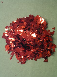 Bulk Red Confetti, Random Cut Confetti