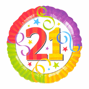 21st Birthday Balloon