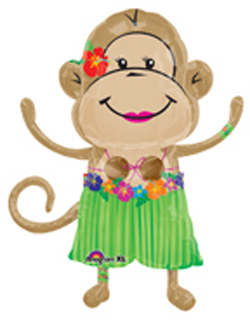 Luau Monkey Balloon, Girl