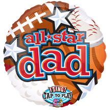 Musical Dad Balloon plays All Star