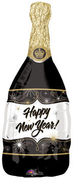 Champagne Bottle Balloon, New Year's Eve Themed