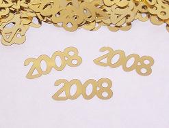 "2008" Confetti, Gold