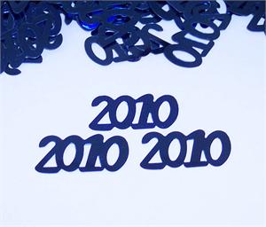 Metallic Blue 2010 Confetti