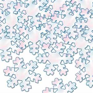 Pearl White Snowflake Confetti by the Pound or Packet