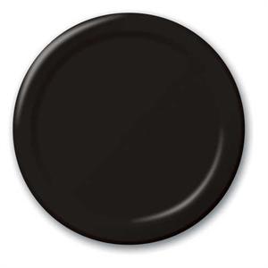 Plate, Black 9 Inch Round Paper