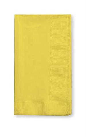 Lemon Yellow Dinner Napkins, 3 ply paper napkins