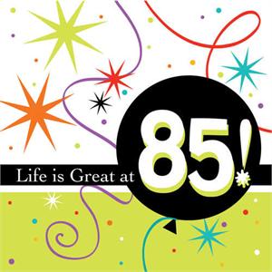 85th Birthday Napkins
