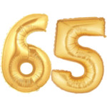 Gold Number 65 Balloon, 40"
