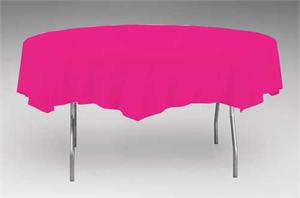 Hot Magenta, Fuchsia Tablecover, Round