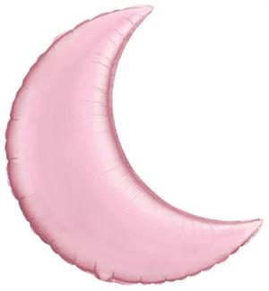 Pink Moon Shaped Balloon