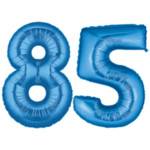 Blue Number 85 Balloon, 40"