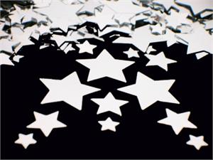 Silver Star Confetti
