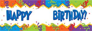 Giant Happy Birthday Party Banner