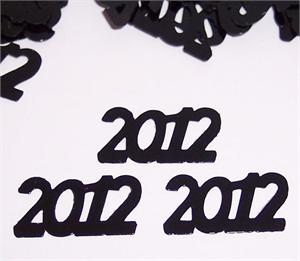 Black Number 2012 Confetti